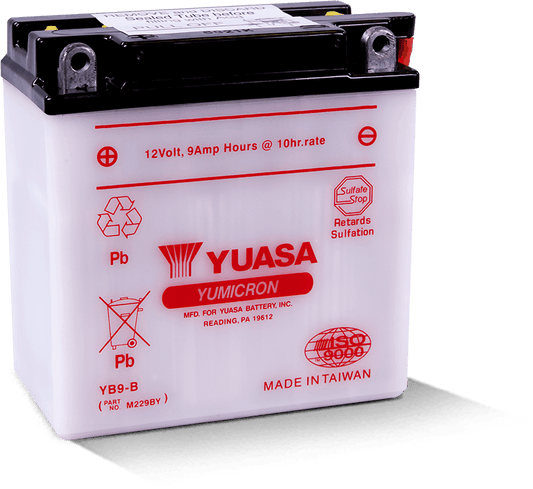 Yuasa YB9-B Yumicron 12 Volt Battery Yuasa Battery