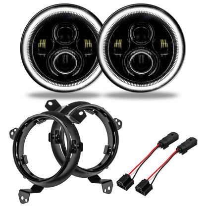 Oracle Jeep Wrangler JL/Gladiator JT 7in. High Powered LED Headlights (Pair) - White - eliteracefab.com