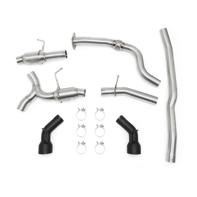 Mishimoto 2016+ Chevrolet Camaro 2.0T Dual Black Tip Cat-Back Exhaust - eliteracefab.com