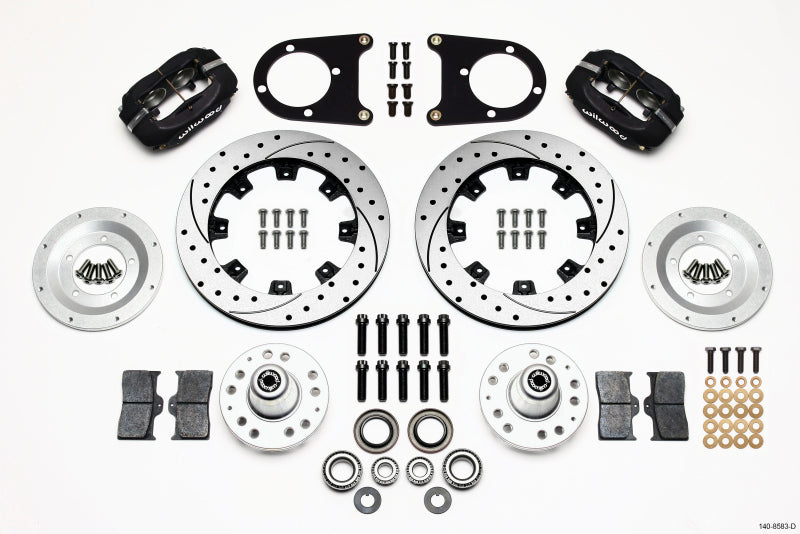 Wilwood Forged Dynalite Front Kit 12.19in Drilled 37-48 Ford Psgr. Car Spindle Wilwood
