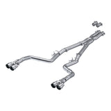 MBRP 2015-2023 Challenger 5.7L,6.2L,6.4L 3in Cat-Back Exhaust Quad Rear Exit (Race Profile) - S7114AL