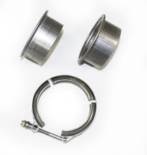 Load image into Gallery viewer, JBA 3in Stainless Steel V-Band Clamp &amp; Flanges JBA