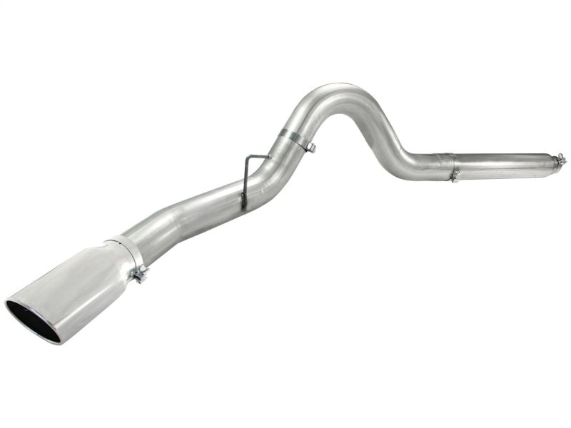 aFe Atlas 5in DPF-Back Aluminized Steel Exh Sys, Ford Diesel Trucks 08-10 V8-6.4L (td) Polished tip aFe