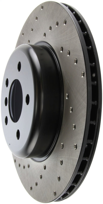 StopTech 11-13 BMW 550i Rear Right Drilled Sport Brake Rotor - eliteracefab.com