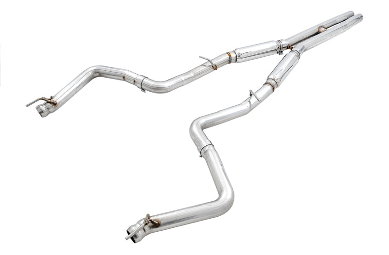 AWE Tuning 2017+ Dodge Challenger 5.7L Track Edition Exhaust - Chrome Silver Quad Tips AWE Tuning