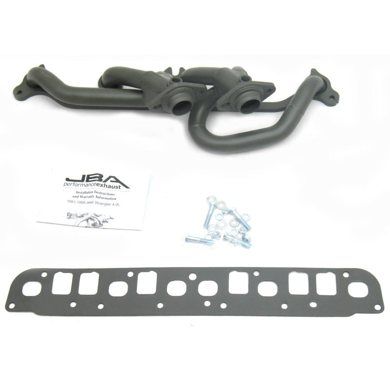 JBA 00-06 Jeep Wrangler 4.0L 1-1/2in Primary Ti Ctd Cat4Ward Header JBA