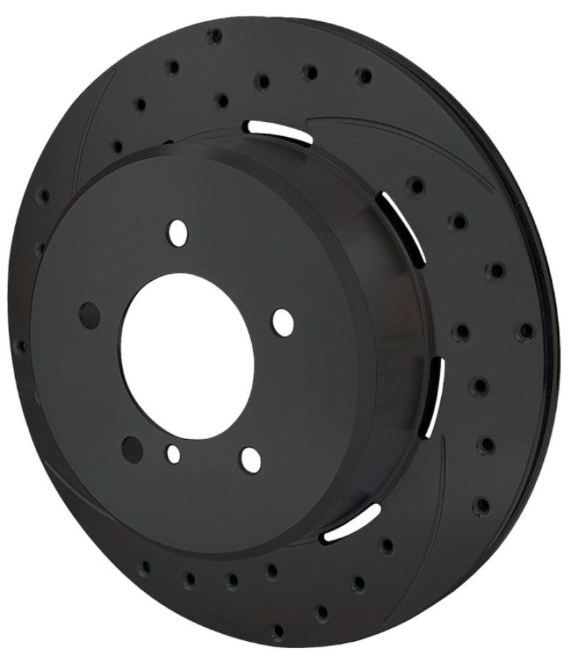 Wilwood Rotor-2.31in Offset-SRP-BLK-Drill-LH 12.19 x .810 - 5x4.75in BC Wilwood
