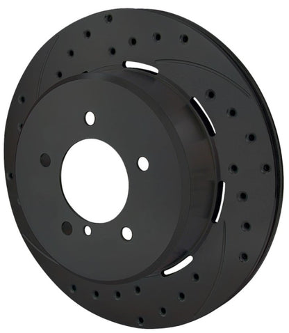 Wilwood Rotor-2.31in Offset-SRP-BLK-Drill-LH 12.19 x .810 - 5x4.75in BC Wilwood