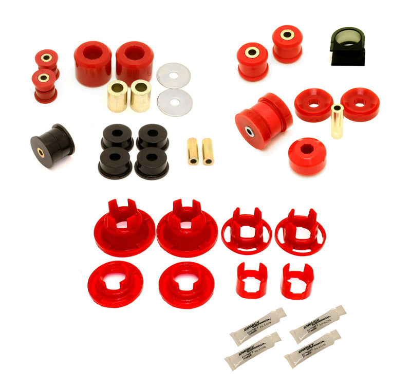 BMR 10-11 5th Gen Camaro Street Version Total Suspension Bushing Kit (BK041/BK021/BK022) - Black/Red - eliteracefab.com