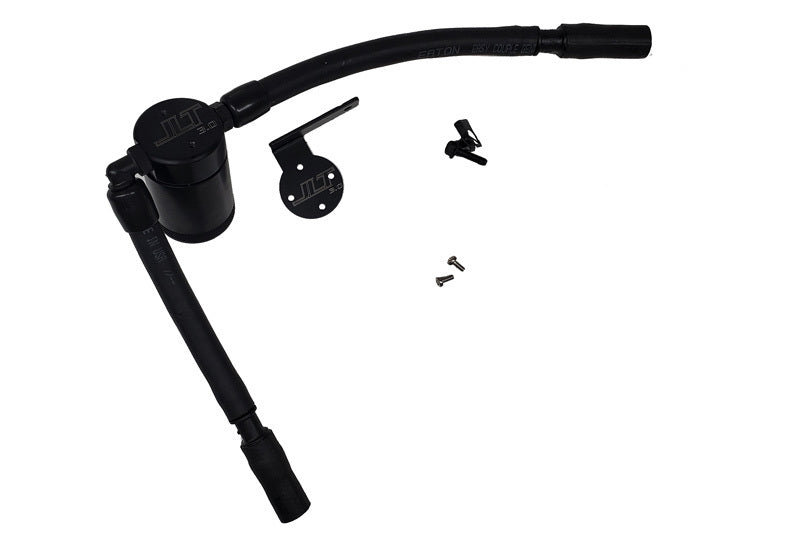 J&L 16-19 Ford Escape 1.5L EcoBoost Passenger Side Oil Separator 3.0 - Black Anodized - eliteracefab.com