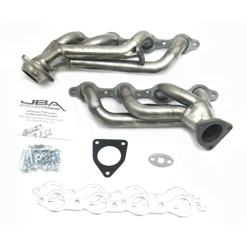 JBA 99-01 GM Truck 4.8L/5.3L LS w/o A.I.R. w/EGR 1-5/8in Primary Raw 409SS Cat4Ward Header JBA
