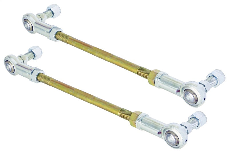 RockJock Adjustable Sway Bar End Link Kit 8 1/2in Long Rods w/ Heims and Jam Nuts pair RockJock