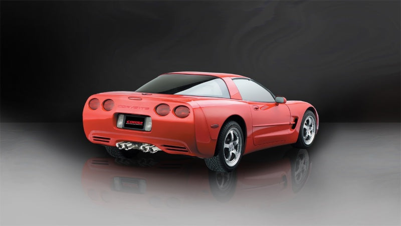 Corsa 97-04 Chevrolet Corvette C5 Z06 5.7L V8 Polished Xtreme Cat-Back + XO Exhaust - eliteracefab.com