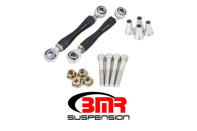 BMR 08-17 Challenger Front Sway Bar End Link Kit - Black - eliteracefab.com