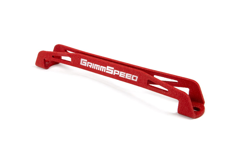 GrimmSpeed 08-18 Subaru WRX/STI Lightweight Battery Tie Down - Red - eliteracefab.com