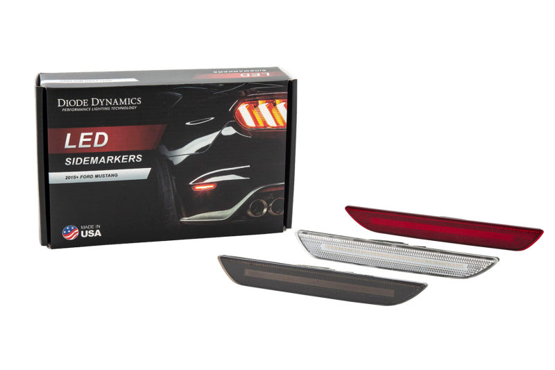 Diode Dynamics 15-21 EU/AU Ford Mustang LED Sidemarkers Clear (Pair) Diode Dynamics