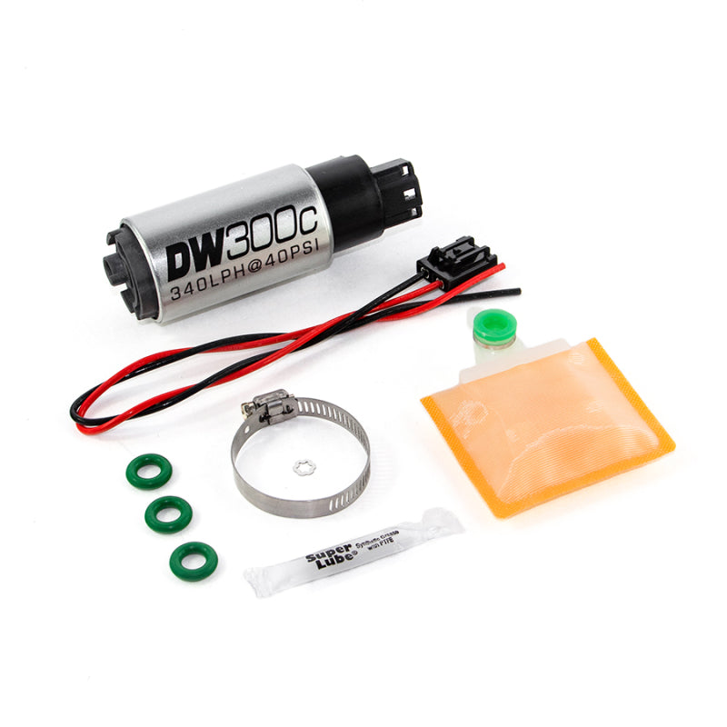 DeatschWerks 340lph DW300C Compact Fuel Pump w/ Ford Focus MK2 RS Set Up Kit (w/o Mounting Clips) - eliteracefab.com