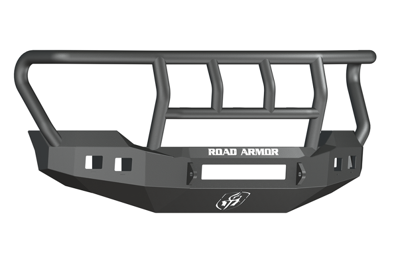 Road Armor 11-16 Ford F-250 Stealth Front Bumper w/Titan II Guard Standard Flare - Tex Blk Road Armor