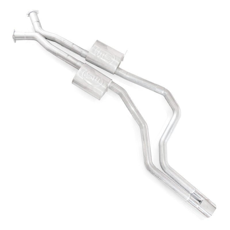 Stainless Works 2004 GTO 3in Catback Chambered Mufflers X-Pipe Slash Cut Tips Stainless Works