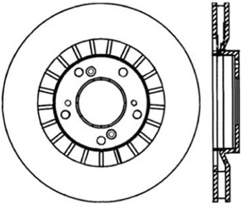 Stoptech 00-09 Honda S2000 Front CRYO-STOP Rotor Stoptech