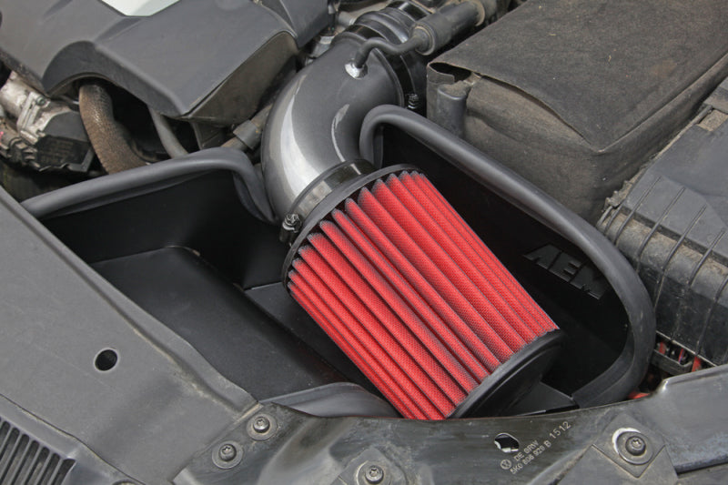 AEM 11-14 Volkswagen Jetta 2.0L L4 - Cold Air Intake System - Gunmetal Gray - eliteracefab.com