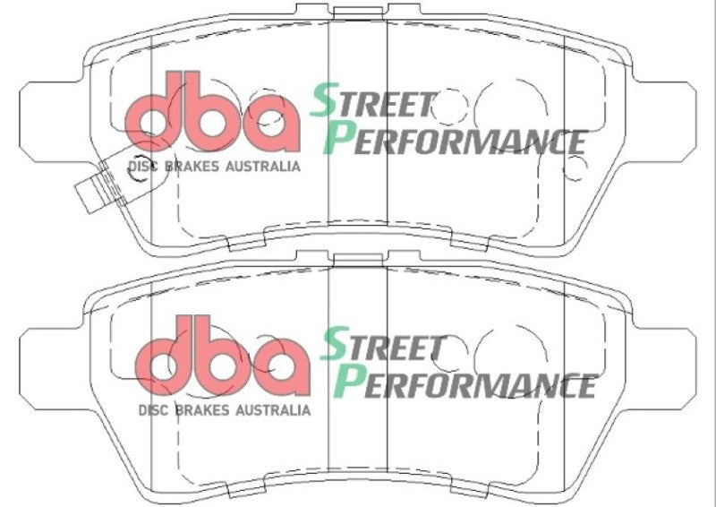 DBA Street Performance Rear Brake Pads - DB1919SP DBA