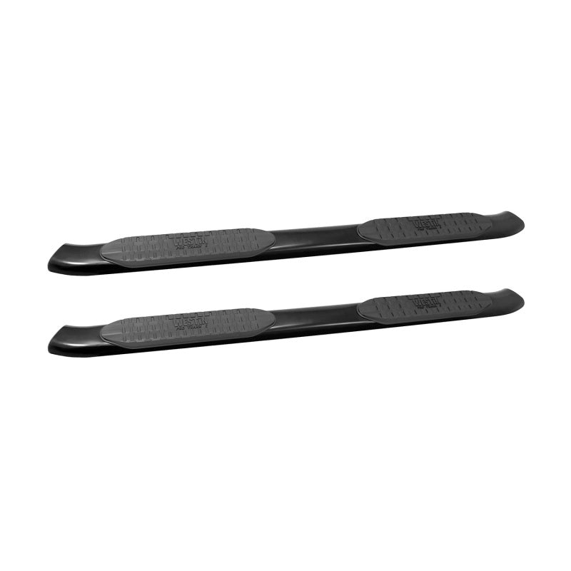 Westin 2005-2018 Toyota Tacoma Double Cab PRO TRAXX 5 Oval Nerf Step Bars - Black - eliteracefab.com