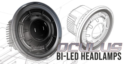 Oracle Oculus 7in Bi-LED Projector Headlights for Jeep Wrangler JK - 6000K - eliteracefab.com