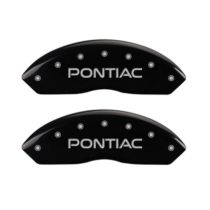 MGP 4 Caliper Covers Engraved Front Pontiac Rear Arrow Blk Finish Silver Char 2006 Pontiac Solstice MGP