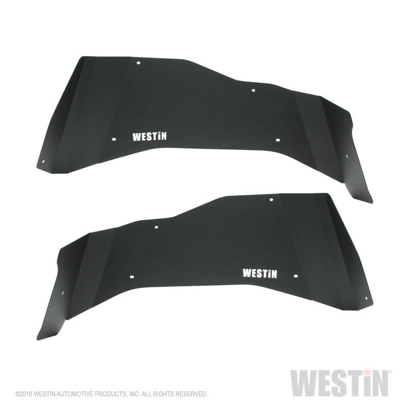 Westin 07-18 Jeep Wrangler JK Inner Fenders - Rear - Textured Black - eliteracefab.com