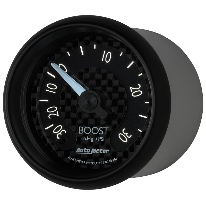 Autometer GT Series 52mm Mechanical 30 In Hg/30 psi Vacuum/Boost Gauge 8003