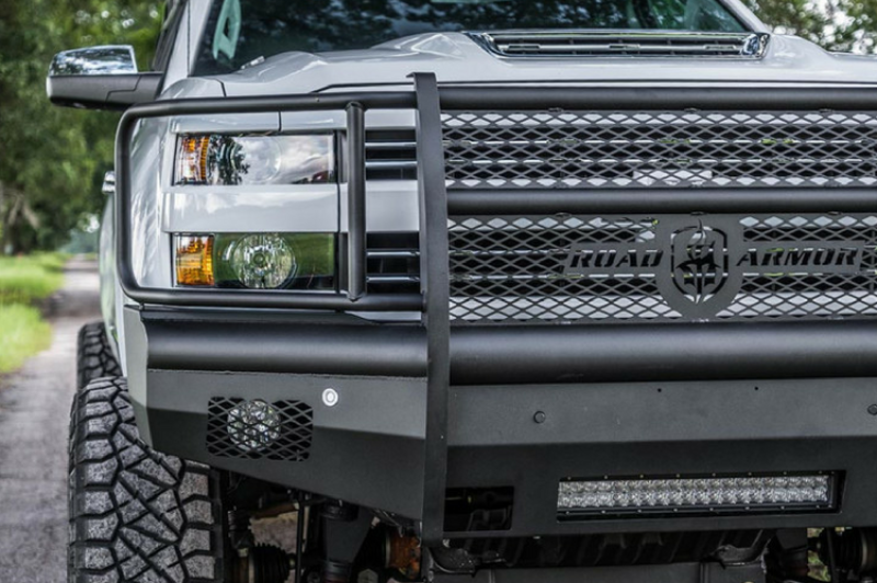 Road Armor 15-19 Chevy 2500 Vaquero Front Bumper Full Guard - Tex Blk Road Armor