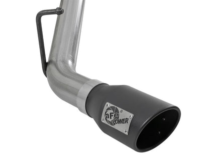 aFe Mach Force-XP Exhaust 3in CB SS 15-17 GM Colorado/Canyon 2.5L/3.6L Side Exit w/ Black Tip aFe