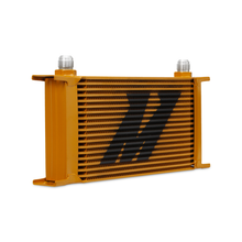 Load image into Gallery viewer, Mishimoto Universal 19 Row Oil Cooler - Gold - eliteracefab.com