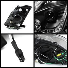 Load image into Gallery viewer, Spyder Nissan 350Z 03-05 Projector Headlights Halogen Model Only - DRL Black PRO-YD-N350Z02-DRL-BK - eliteracefab.com