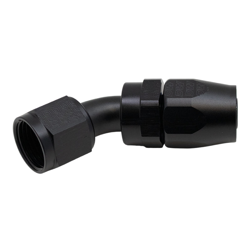 DeatschWerks 10AN Female Swivel 45-Degree Hose End CPE - Anodized Matte Black