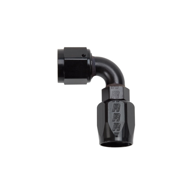 Russell Performance -8 AN Black 90 Degree Full Flow Hose End - eliteracefab.com