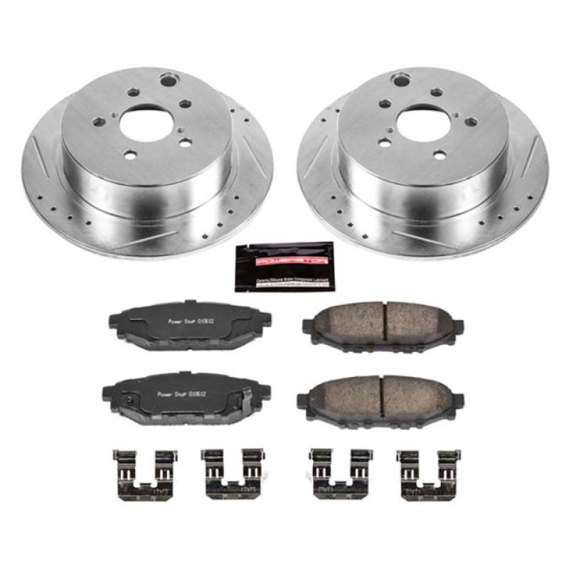 Power Stop 16-18 Subaru Crosstrek Rear Z23 Evolution Sport Brake Kit - eliteracefab.com