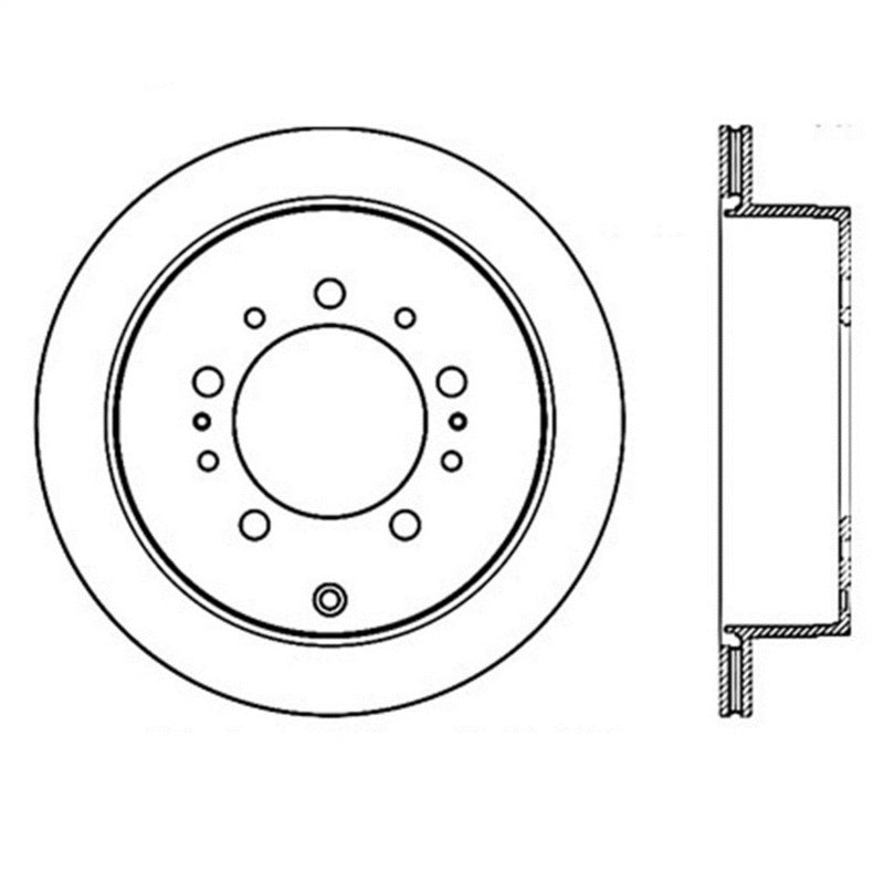 StopTech Slotted & Drilled Sport Brake Rotor - eliteracefab.com