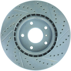 StopTech Select Sport Nissan Slotted and Drilled Right Front Rotor - eliteracefab.com