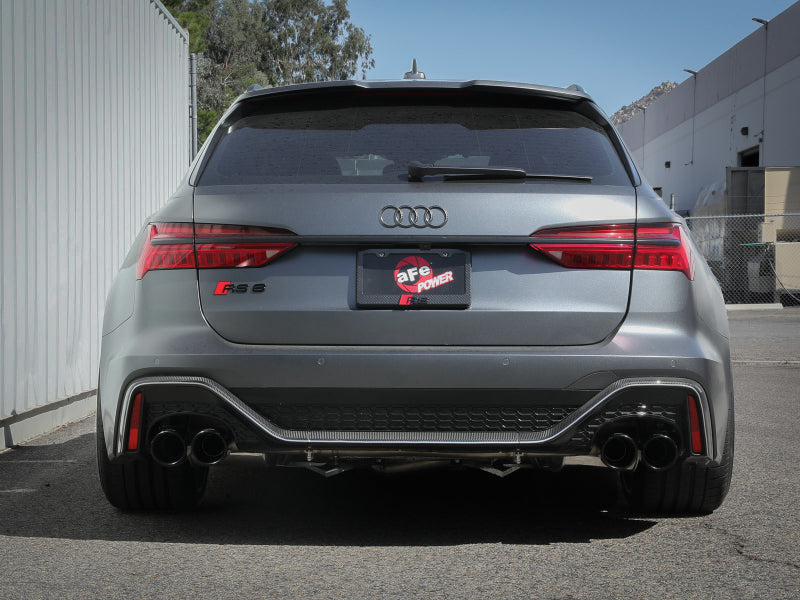 aFe 20-22 Audi RS6 Avant V8 4L (tt) MACH Force-Xp 3in to 2.5in 304 SS Cat-Back Exhaust w/ Black Tip aFe