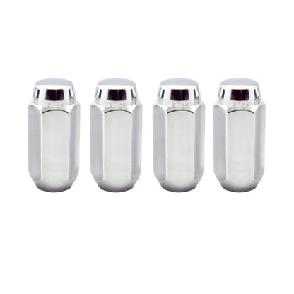 McGard Hex Lug Nut (Cone Seat) M14X1.5 / 13/16 Hex / 1.945in. Length (4-Pack) - Chrome - eliteracefab.com