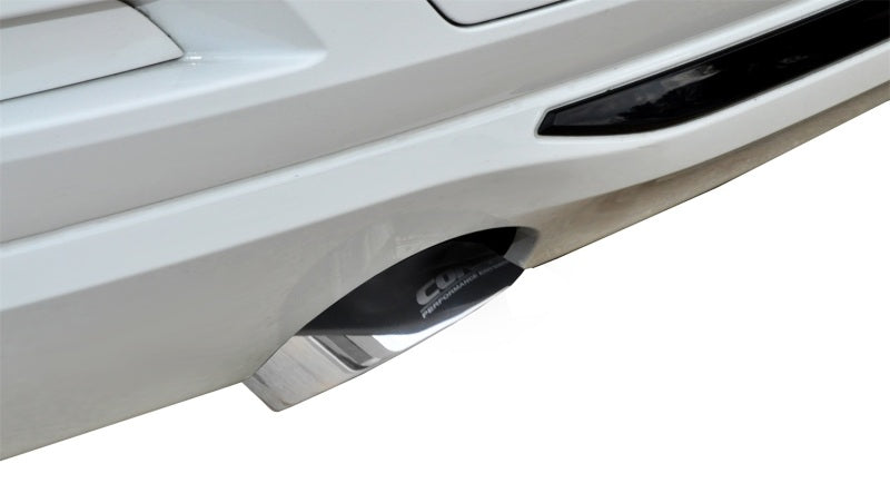 Corsa 12-14 BMW 335i Sedan AWD F30 3in Polished Touring Dual Rear Single 3.5in Tip Cat-Back Exhaust CORSA Performance