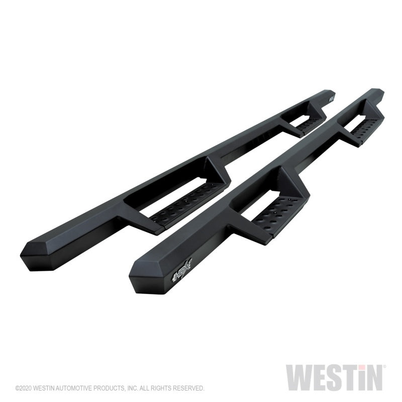 Westin 04-13 Chevy Silverado 1500 Crew Cab 2004-2013 HDX Drop Nerf Step Bars - Textured Black - eliteracefab.com