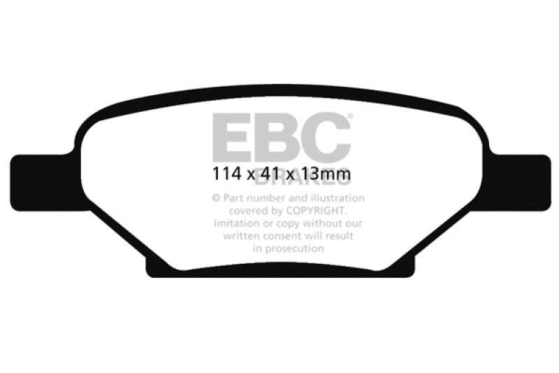 EBC 04-06 Chevrolet Cobalt 2.0 Supercharged Ultimax2 Rear Brake Pads - eliteracefab.com