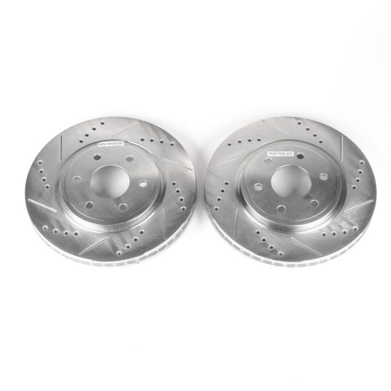 Power Stop 05-19 Nissan Frontier Front Evolution Drilled & Slotted Rotors - Pair - eliteracefab.com