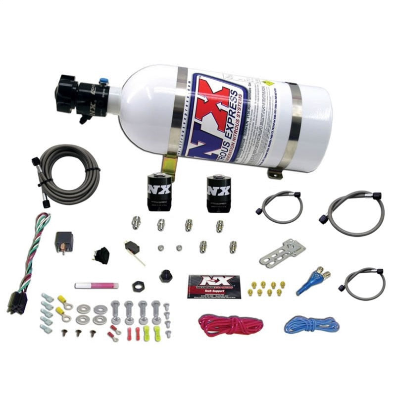 Nitrous Express E85 Universal Nitrous Kit for EFI (Single Nozzle Application) w/10lb Bottle - eliteracefab.com