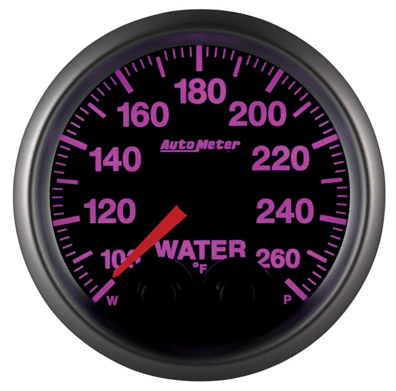 Autometer Elite 52mm 100-260 Degress F Water Temperature Peak and Warn Gauge w/ Electonic Control 5654