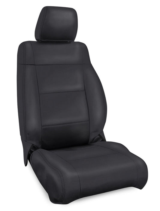 PRP 07-10 Jeep Wrangler JK Front Seat Covers/2 door or 4 door (Pair) - All Black B016-02