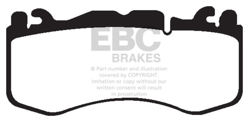 EBC 12+ Aston Martin Vantage 4.7 Yellowstuff Front Brake Pads - eliteracefab.com